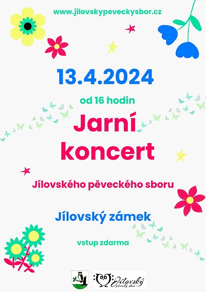 Jarní koncert v Jílovském zámku, 13. 4. 2024 od 16 hodin