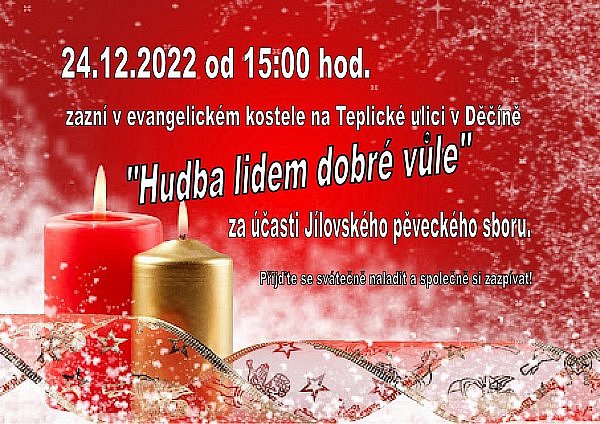 Hudba lidem dobré vůle, Děčín 24. 12. 2022