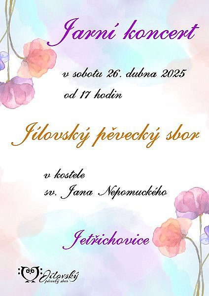 Jarní koncert, 26. dubna 2025, Jetřichovice