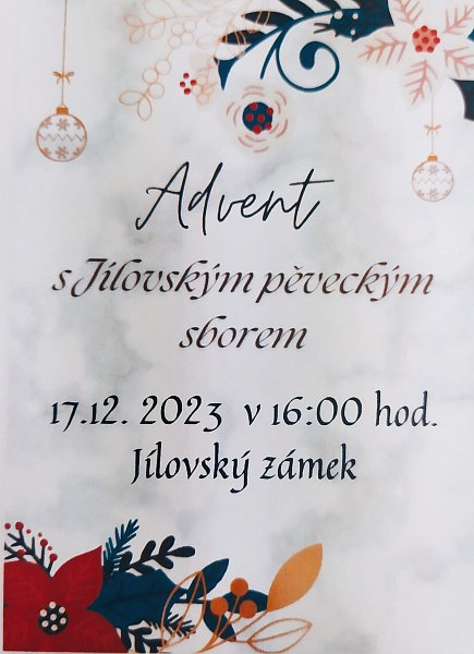 Koncert v Jílovém na zámku - 17. 12. 2023 od 16 hodin