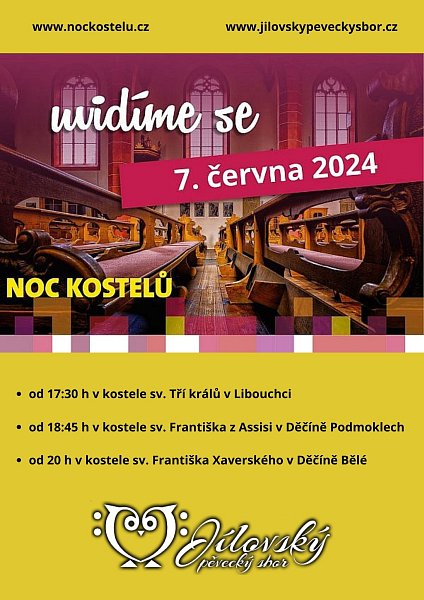 Plánujeme účast - Noc kostelů 7. 6. 2024