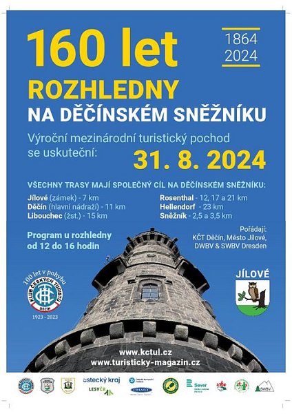 160 let rozhledny na Děčínském Sněžníku 31. 8. 2024